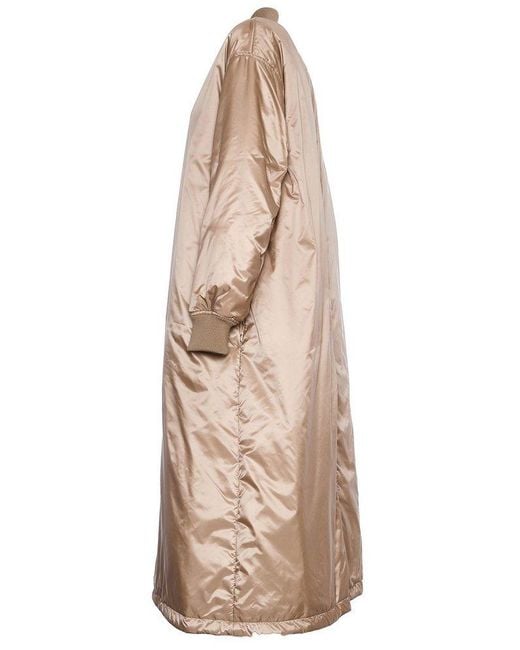 Max Mara Natural Zip-Up Long-Sleeved Jacket