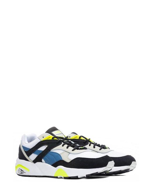 PUMA White R698 Low-Top Sneakers for men