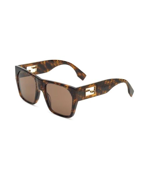 Fendi Brown Fe40124I 55E Sunglasses
