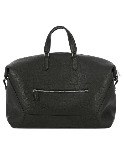 Alexander McQueen Black The Edge Zipped Duffle Bag for men