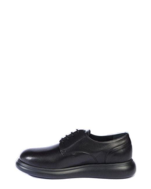Karl Lagerfeld Black Granby Lace-Up Derby Shoes for men