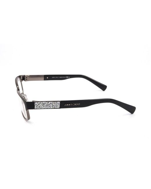 Jimmy Choo Black Rectangle Frame Glasses