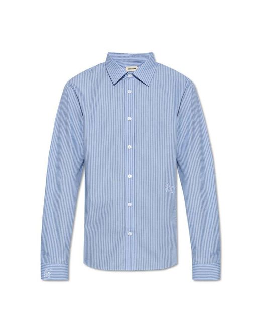Zadig & Voltaire Blue Shirt 'stan', for men