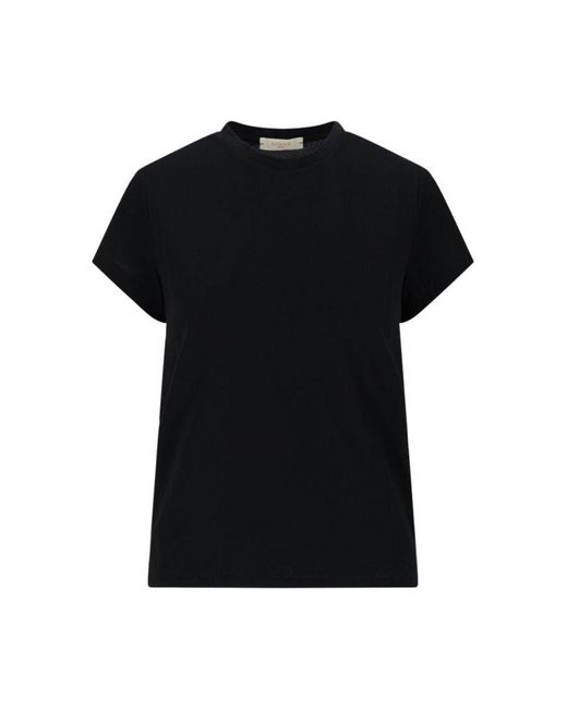 Zanone Black Classic Crew Neck Top