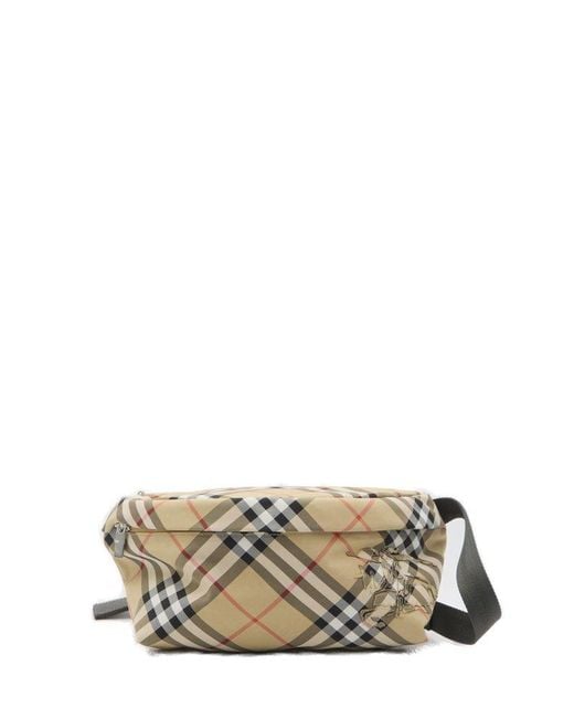 Burberry Checkered Equestrian Knight Mini Belt Handbag 33X11X18Cm in Metallic for Men Lyst UK