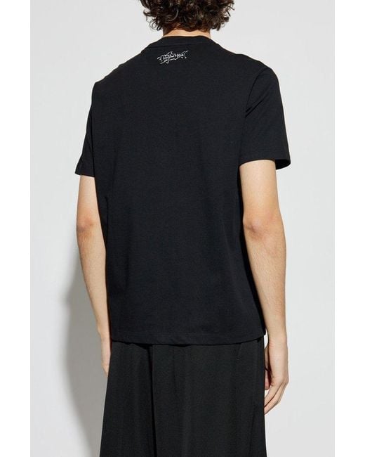 Paul & Shark Black T-Shirt With Print for men