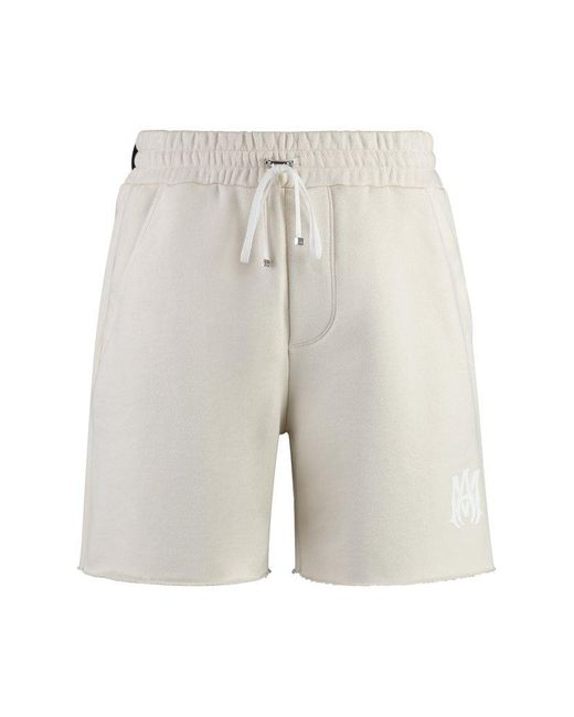 Amiri White Cotton Bermuda Shorts for men