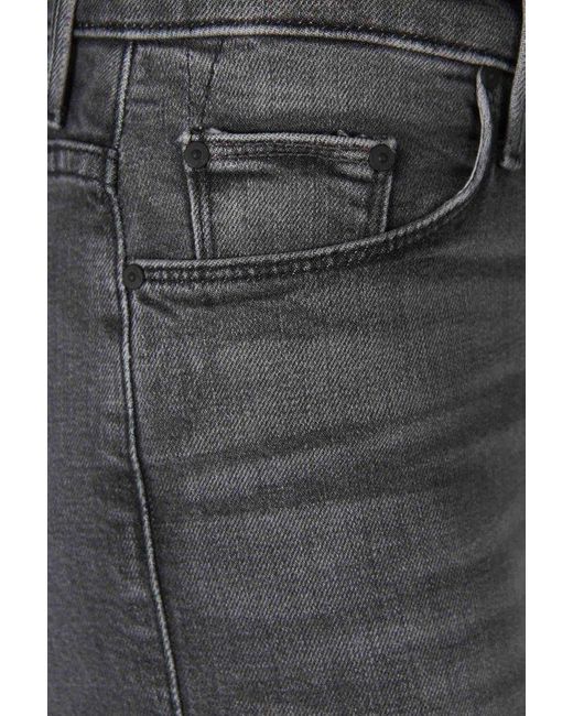 Mother Gray Flare Weekender Jeans