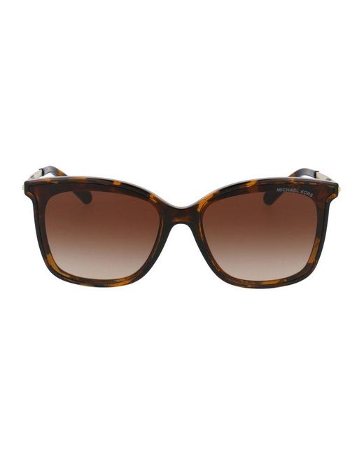 Michael Kors Brown Zermatt Square Frame Sunglasses
