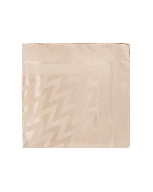 Lanvin Natural Scarf With Logo,