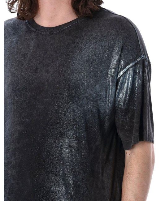 DIESEL Black T-Buxt Faded Metallic T-Shirt for men