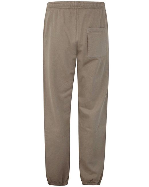 Sporty & Rich Gray Wellness Club Logo Detailed Track Pants for men