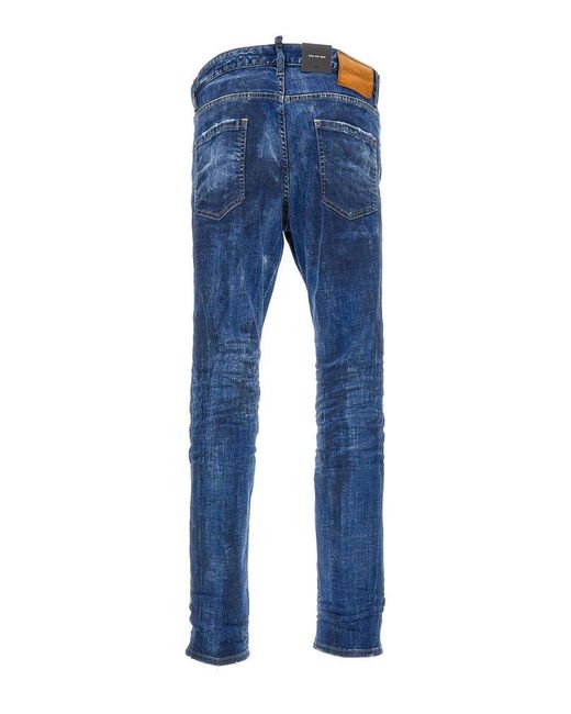 DSquared² Blue Worn Effect 'Cool Guy' Jeans for men