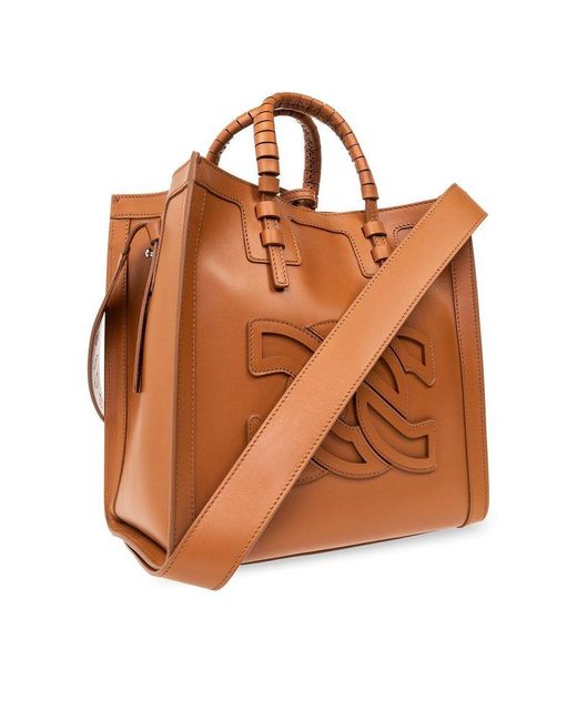 Casadei Brown Beauriva Shopper Bag