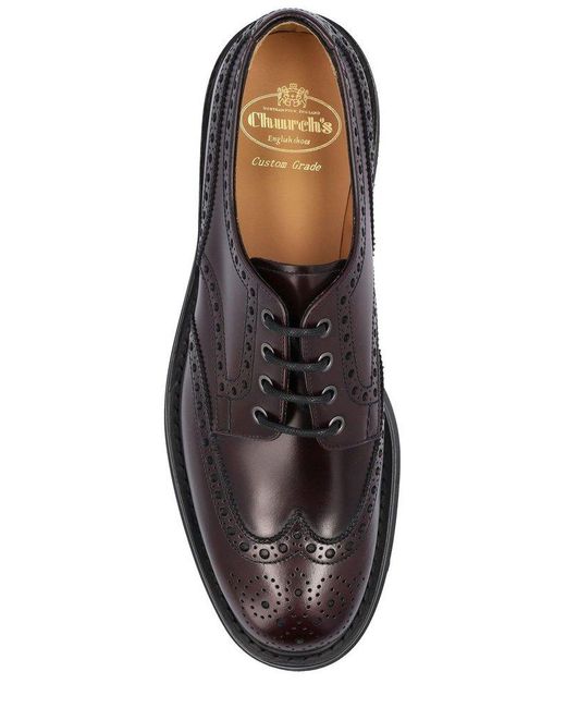 Church's Brown Lace-up Derby Shoes for men
