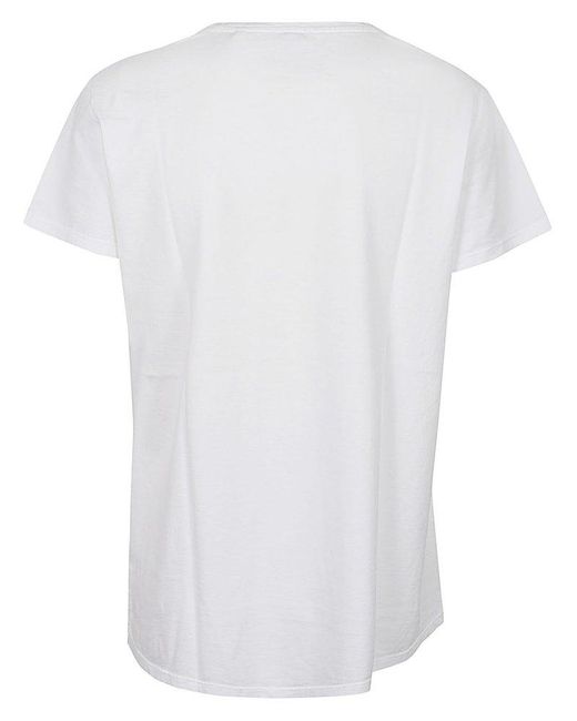 Aspesi White Crewneck Short-sleeved T-shirt