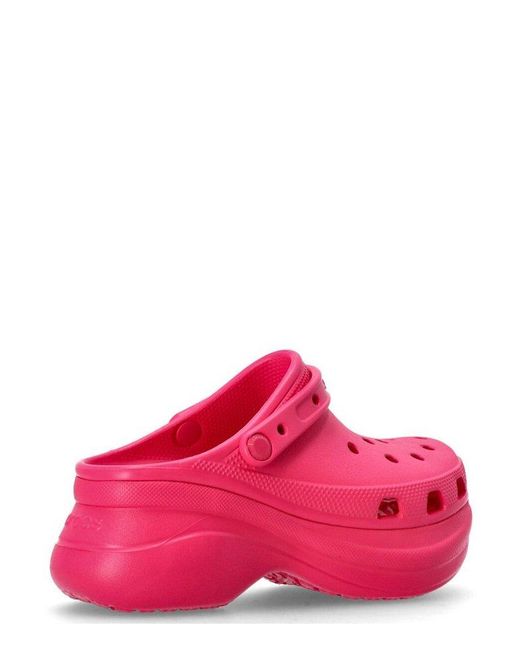 CROCSTM Pink Bae Platform Clogs