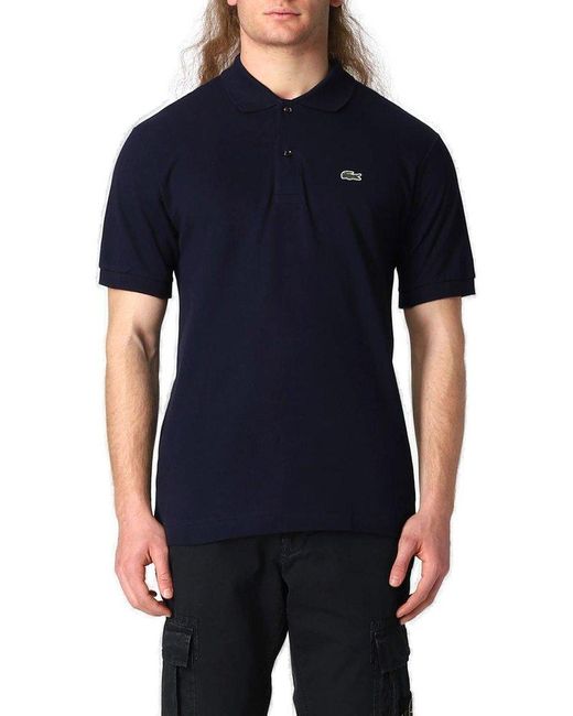 Lacoste Blue Original L.12.12 Piqué Short-sleeved Polo Shirt for men
