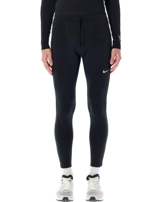 Nike Challenger Drifit Stretched Running Leggings in Blue for Men Lyst