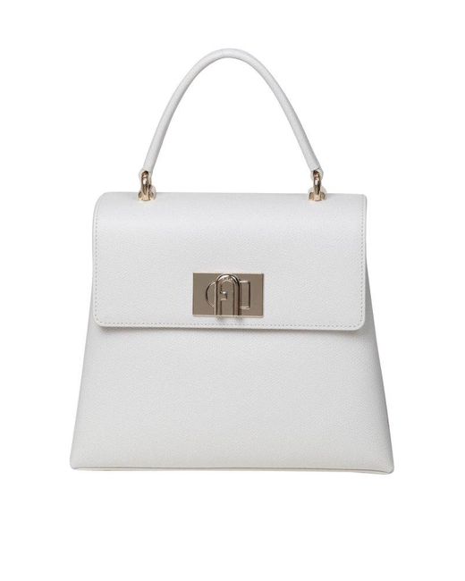 Furla White Leather Handbag
