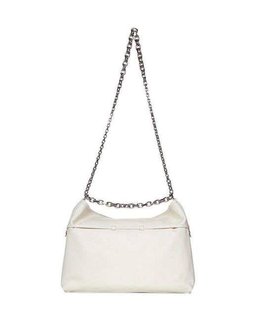 Givenchy White Voyou Chain Medium Shoulder Bag