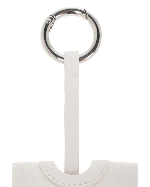 MM6 by Maison Martin Margiela White Keychain With Application
