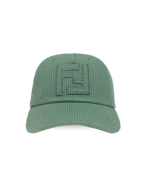 Fendi Green Baseball Cap, for men