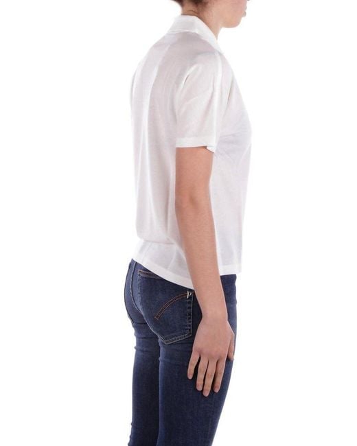 Lacoste Blue T-Shirts And Polos Cream