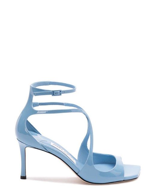 Jimmy Choo Blue Azia Strappy Sandals