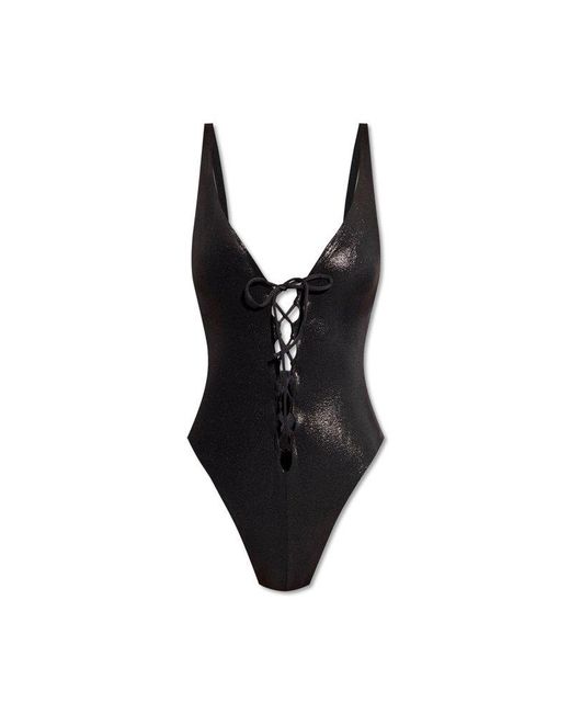 DSquared² Black One Piece Swimsuit