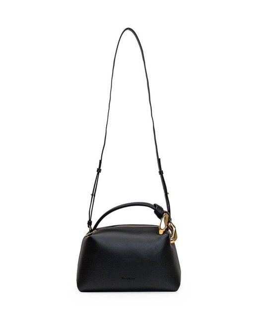 J.W. Anderson Black Chain Detailed Top Handle Bag