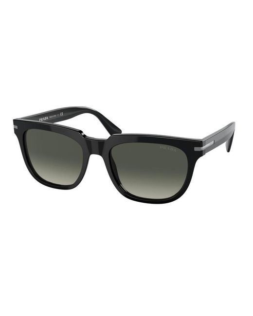 Prada Black Square Frame Sunglasses for men