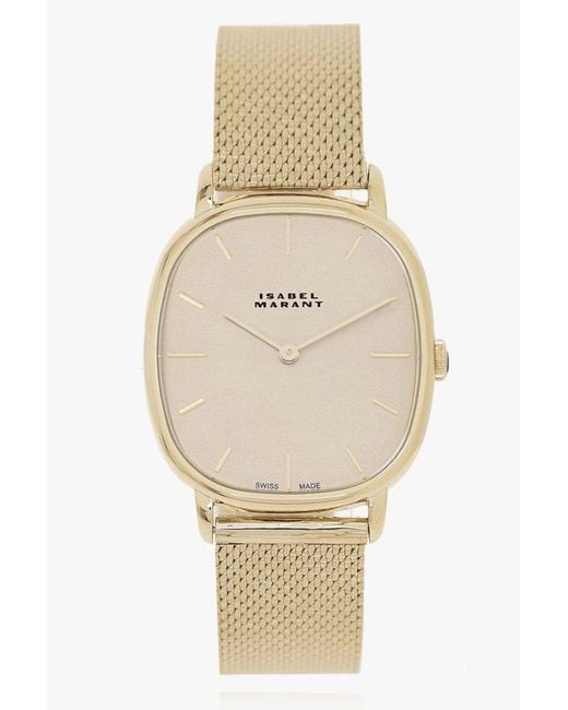 Isabel Marant Metallic Watch With Logo