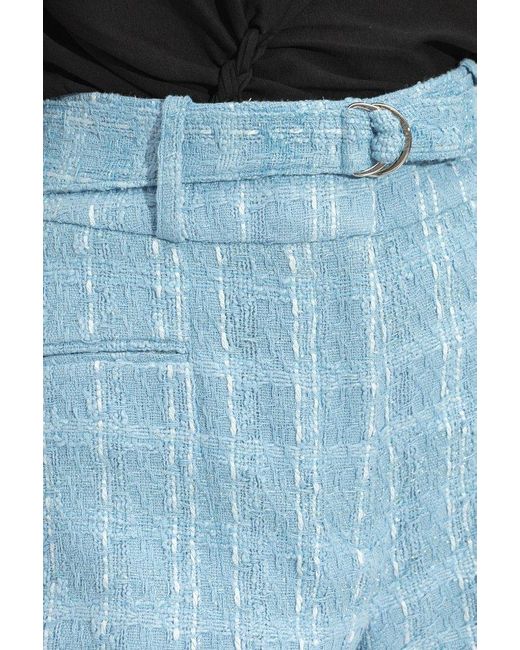IRO Blue 'Zaira' Tweed Shorts