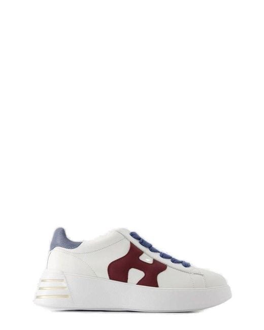 Hogan White Rebel Low-top Sneakers