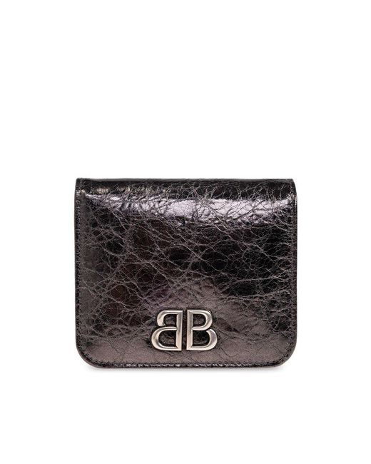 Balenciaga Black Leather Wallet,