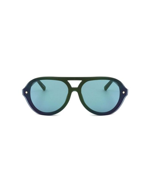 Linda Farrow Blue X 3.1 Phillip Lim Pilot Frame Sunglasses for men