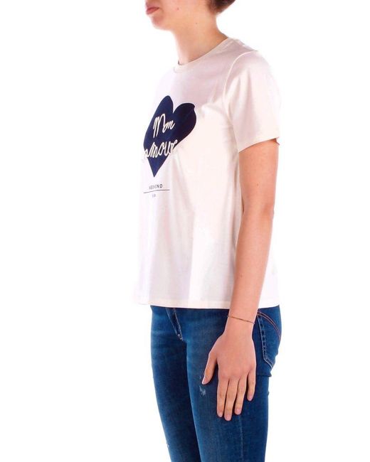 Weekend by Maxmara Blue T-Shirts And Polos Ivory
