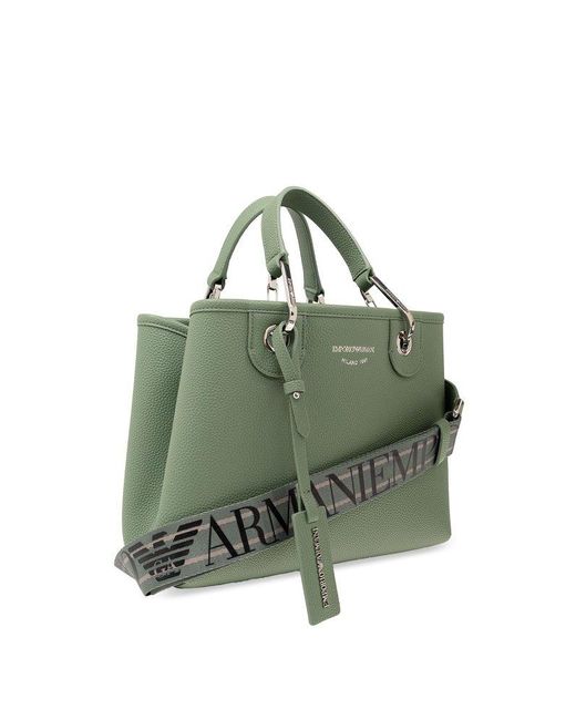 Emporio Armani Green Shopper Bag,