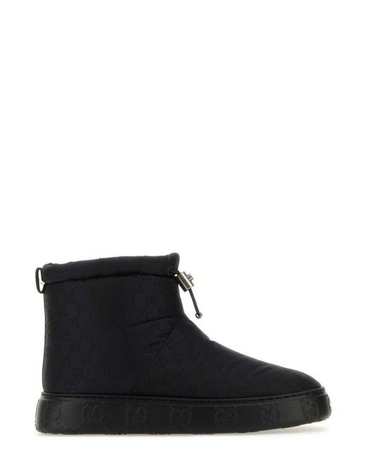 Gucci Black GG Ankle Boots for men
