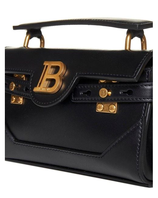 Balmain Black B-buzz 19 Monogram Crossobody Bag