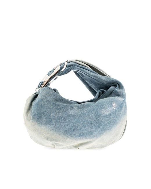 DIESEL 'Grab-D Hobo Medium' Denim Shoulder Bag in Blue | Lyst UK