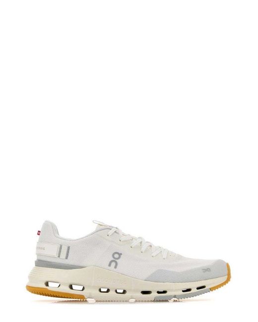 On Shoes White Cloudnova Form 2 Lace-Up Sneakers for men