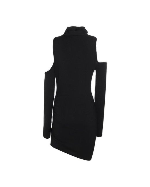 GAUGE81 Black Wool Mini Dress