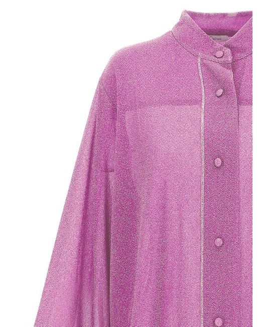 Oseree Pink 'Lumiere Plumage' Shirt