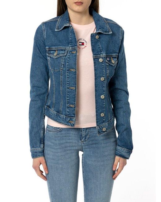 Tommy Hilfiger Blue Button-Up Denim Jacket