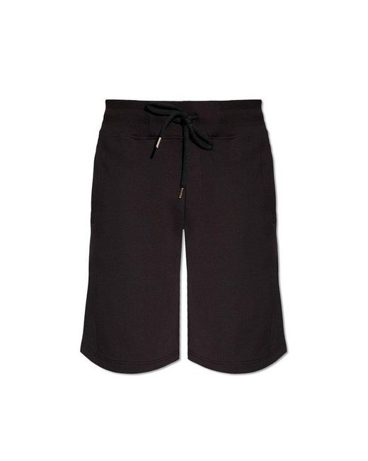 Versace Black Shorts With Logo, for men