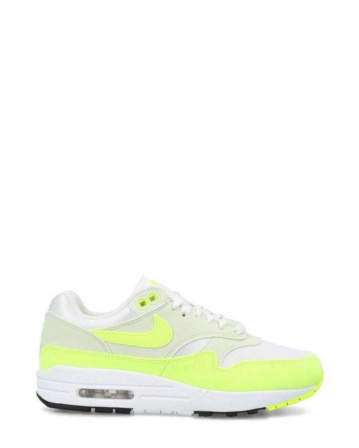 Nike Air Max 1 Logo Patch Sneakers in Green | Lyst