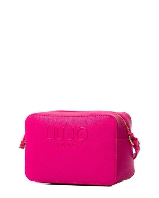 Liu Jo Pink Top Zipped Crossbody Bag