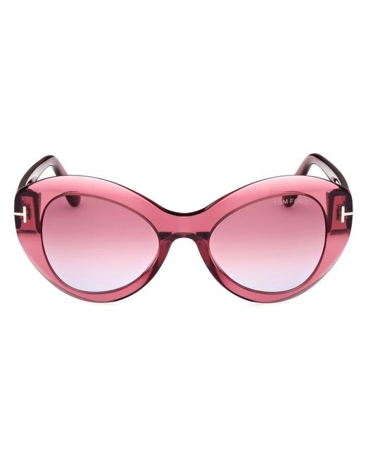 Tom Ford Pink Butterfly Frame Sunglasses